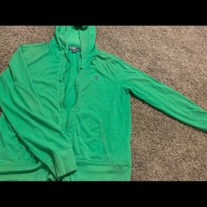 Green polo jacket -Men's